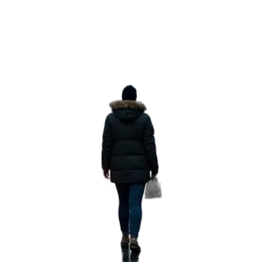 jacket, hat, staff, umbrella transparent PNG cut-out