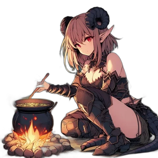 dragon, weapon, food, staff transparent PNG cut-out