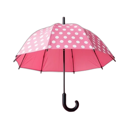 umbrella, staff, hat, 3d render transparent PNG cut-out