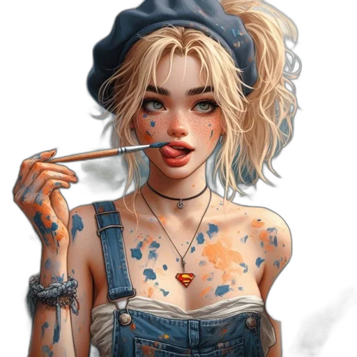 face, jewelry, dress, weapon transparent PNG cut-out