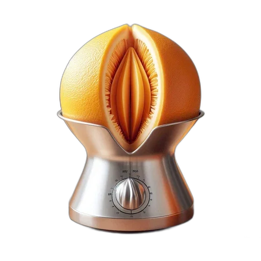 food, hat, 3d render, orange transparent PNG cut-out
