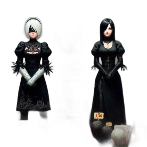 dress, concept art, fantasy art, 3d render transparent PNG cut-out