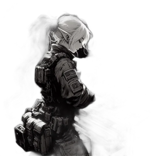weapon, mask, robot, jacket transparent PNG cut-out