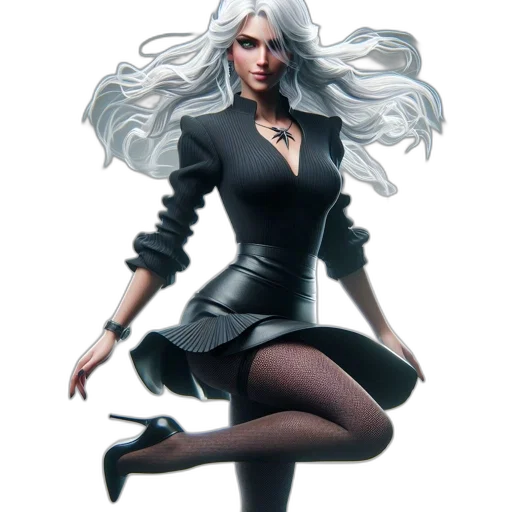 dress, staff, concept art, fantasy art transparent PNG cut-out