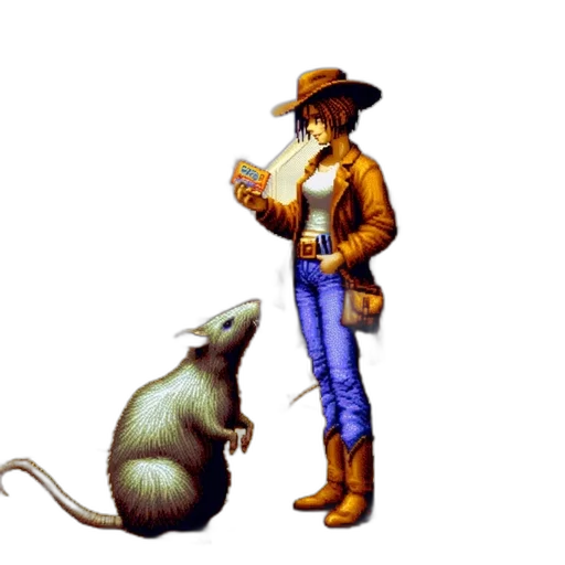 hat, animal, staff, jacket transparent PNG cut-out