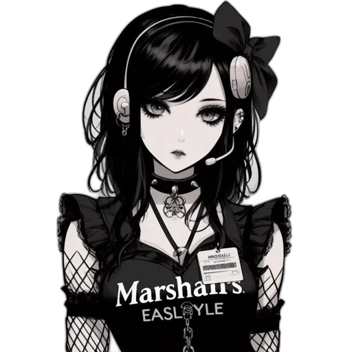 staff, dress, anime, cartoon transparent PNG cut-out