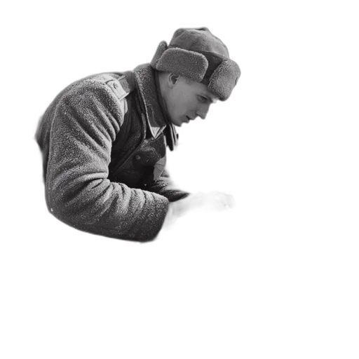 hat, staff, jacket, face transparent PNG cut-out