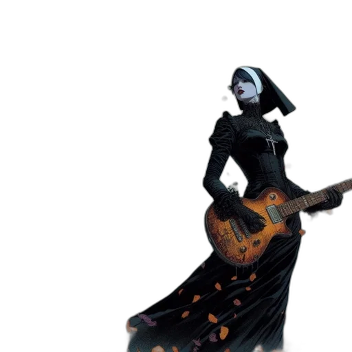 dress, robot, concept art, fantasy art transparent PNG cut-out