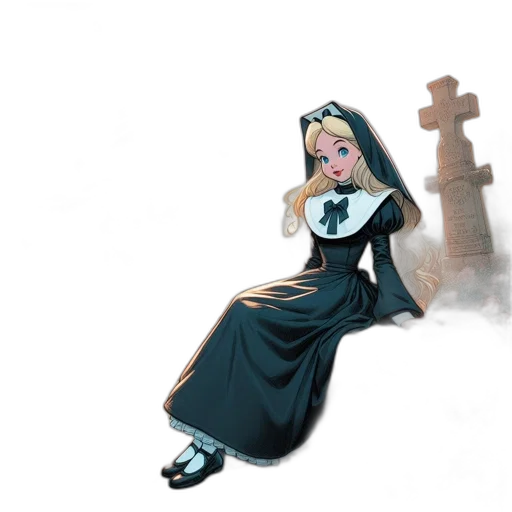 dress, staff, concept art, 3d render transparent PNG cut-out