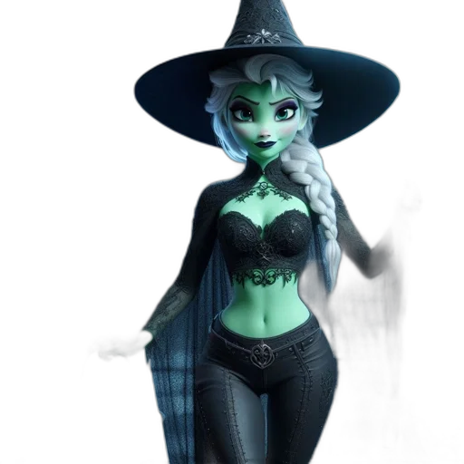 staff, hat, dress, mask transparent PNG cut-out