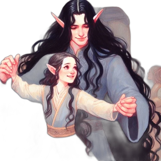 fantasy art, watercolor, concept art, oil painting transparent PNG cut-out