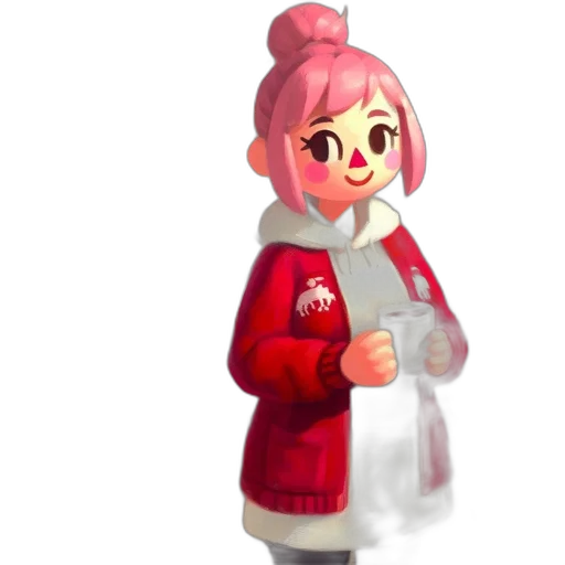 jacket, staff, pixel art, concept art transparent PNG cut-out