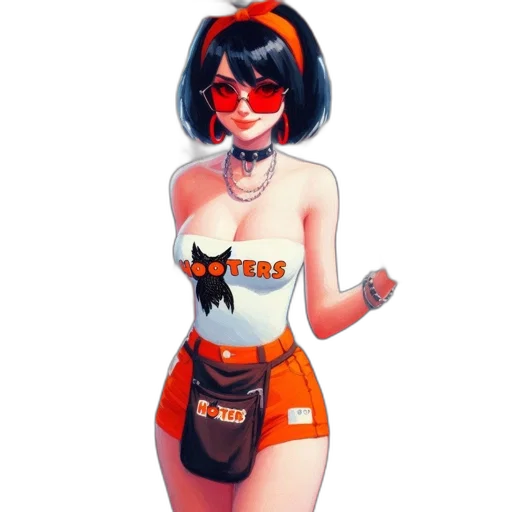 dress, robot, comic book art, concept art transparent PNG cut-out