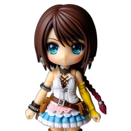 3d render, concept art, anime-style, figurine transparent PNG cut-out