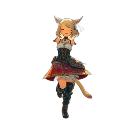 dress, staff, weapon, pixel art transparent PNG cut-out