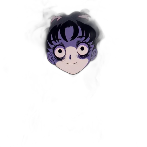 hair, creature, mask, staff transparent PNG cut-out