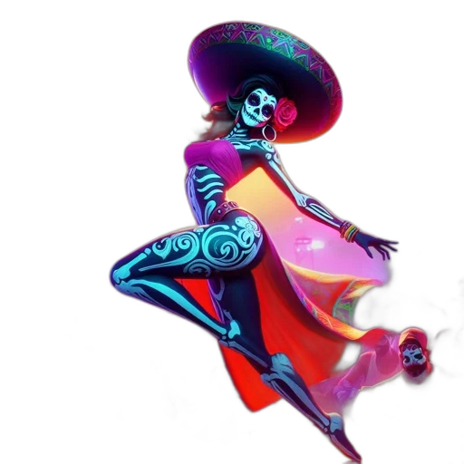 staff, dress, mask, hat transparent PNG cut-out