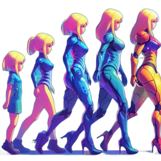 robot, dress, concept art, cyberpunk transparent PNG cut-out