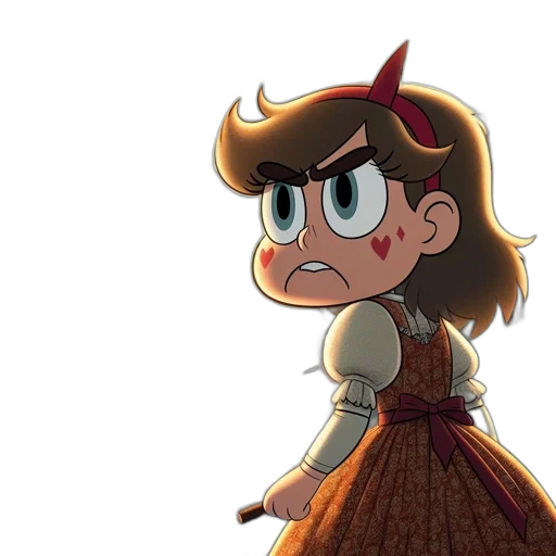 dress, crown, staff, face transparent PNG cut-out