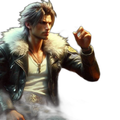 jacket, concept art, fantasy art, 3d render transparent PNG cut-out