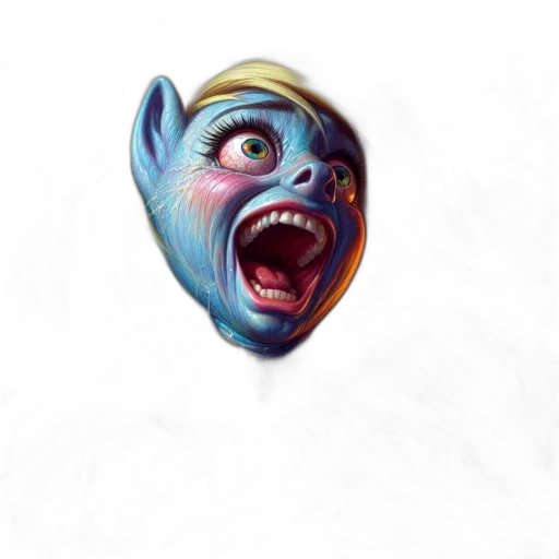 mask, face, creature, staff transparent PNG cut-out