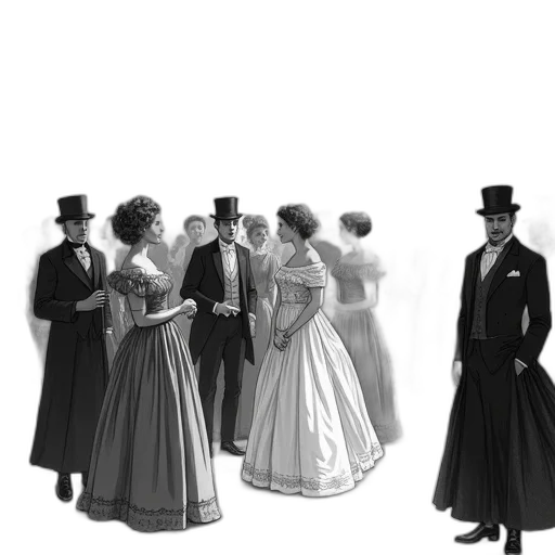 dress, hat, concept art, photorealistic transparent PNG cut-out