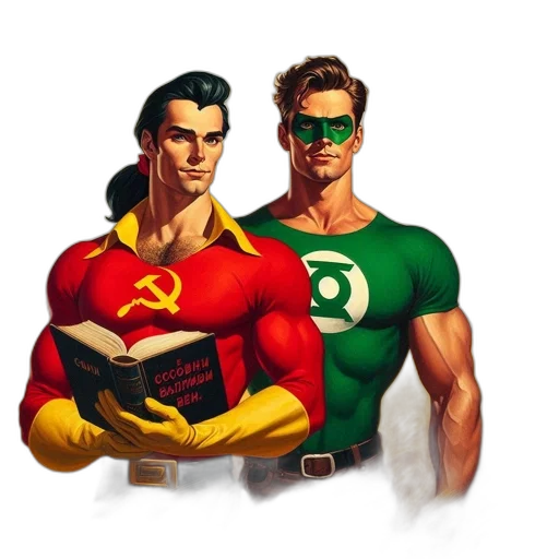 comic book art, concept art, cartoon, fantasy art transparent PNG cut-out