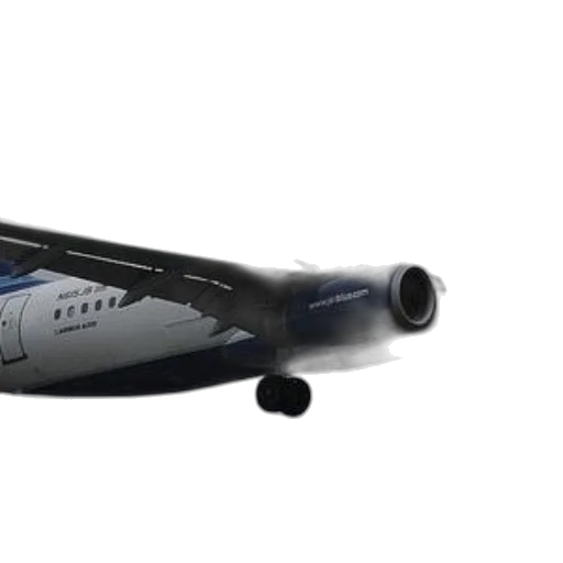 3d render, photorealistic, concept art, jetblue transparent PNG cut-out