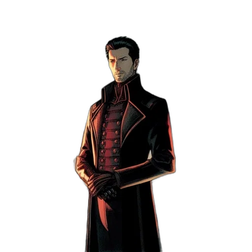 jacket, staff, concept art, comic book art transparent PNG cut-out