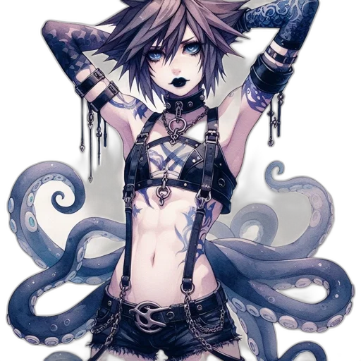 staff, weapon, creature, fantasy art transparent PNG cut-out