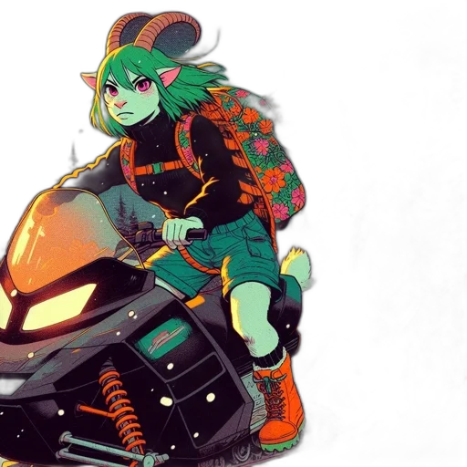 jacket, concept art, cyberpunk, comic book art transparent PNG cut-out