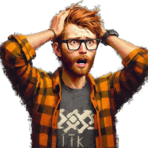 jacket, face, hair, staff transparent PNG cut-out
