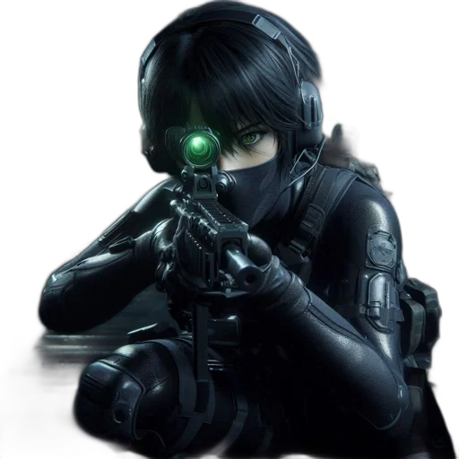 mask, robot, weapon, face transparent PNG cut-out