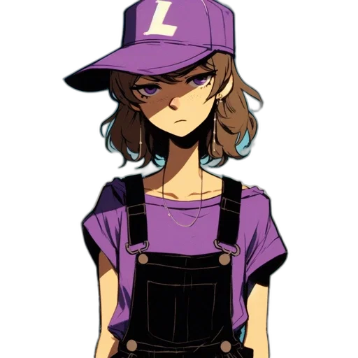 staff, hat, jacket, cartoon transparent PNG cut-out