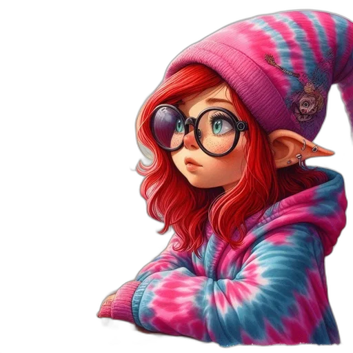 hat, jacket, face, staff transparent PNG cut-out