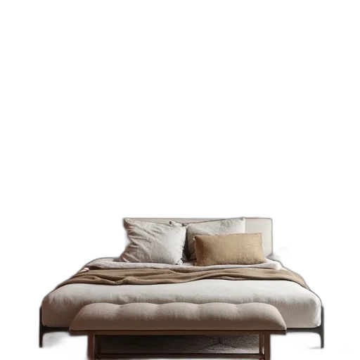 furniture, 3d render, photorealistic, earth tones transparent PNG cut-out