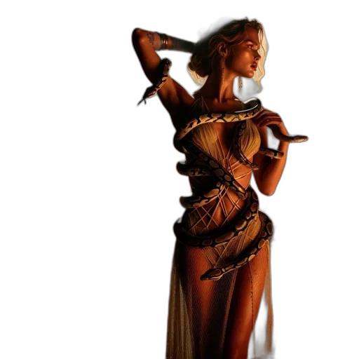 staff, dress, sword, jewelry transparent PNG cut-out