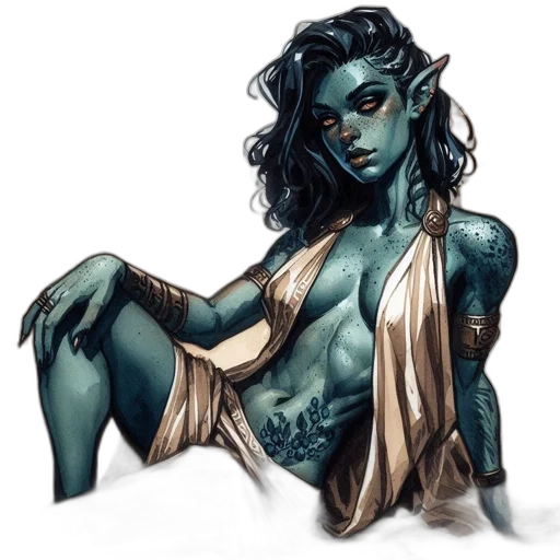 fantasy art, concept art, comic book art, watercolor transparent PNG cut-out