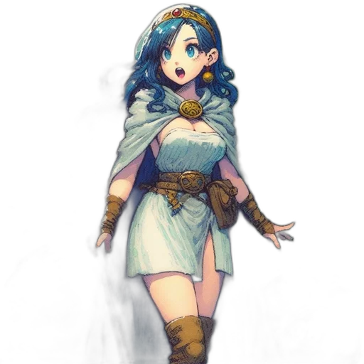 dress, staff, sword, weapon transparent PNG cut-out