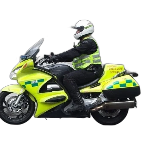 london, ambulance, service, motorcycle transparent PNG cut-out
