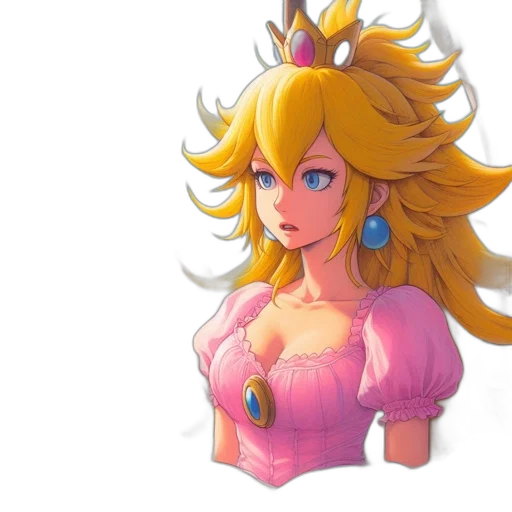 crown, dress, concept art, 3d render transparent PNG cut-out