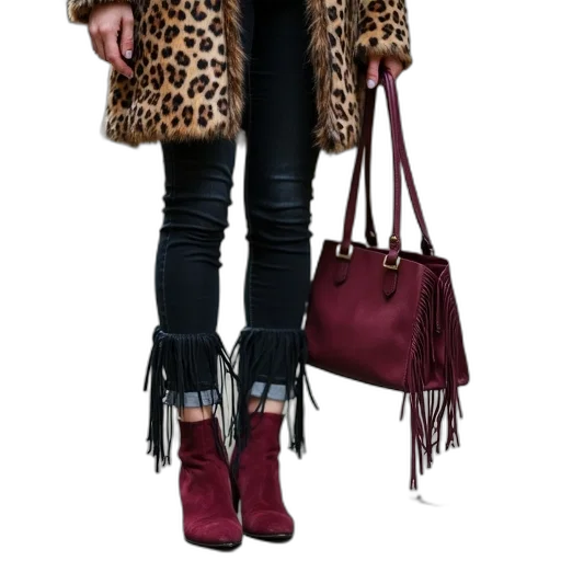 jacket, shoes, dark, red transparent PNG cut-out