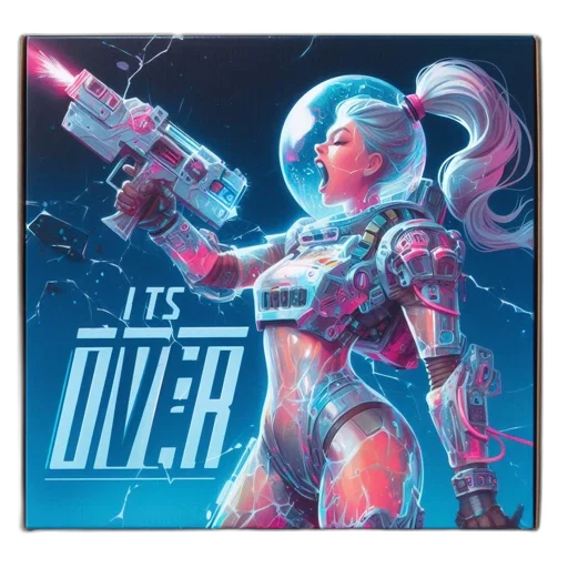 cyberpunk, concept art, vaporwave, comic book art transparent PNG cut-out