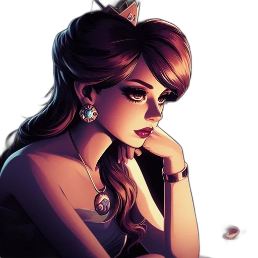 jewelry, crown, face, staff transparent PNG cut-out