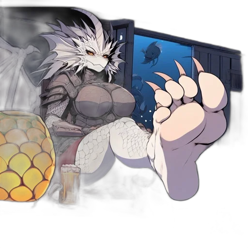 dragon, concept art, fantasy art, anime transparent PNG cut-out