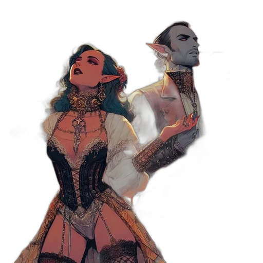 dress, mask, concept art, cyberpunk transparent PNG cut-out