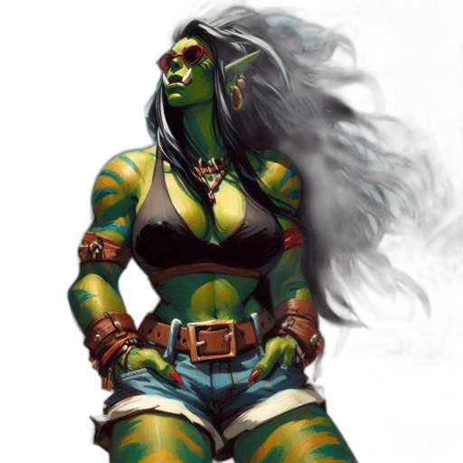 fantasy art, concept art, comic book art, photorealistic transparent PNG cut-out