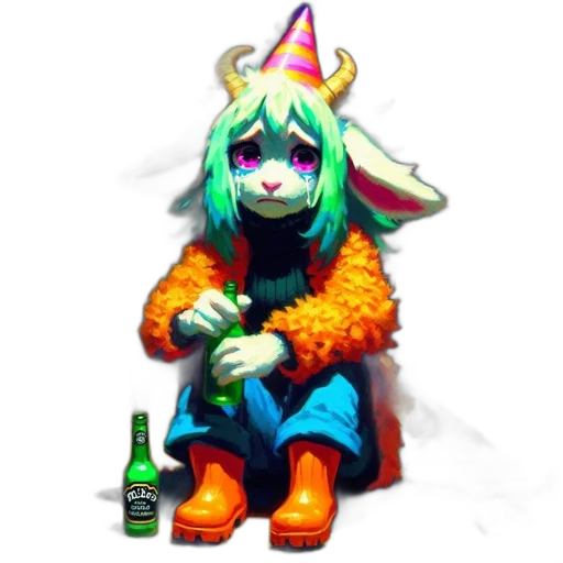 jacket, hat, bottle, dragon transparent PNG cut-out