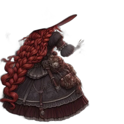 staff, dress, hat, sword transparent PNG cut-out