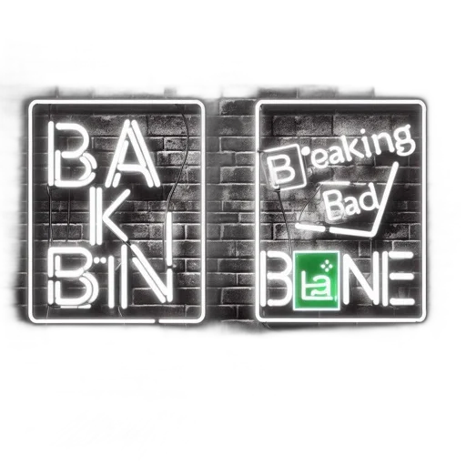 two, neon, signs, read transparent PNG cut-out